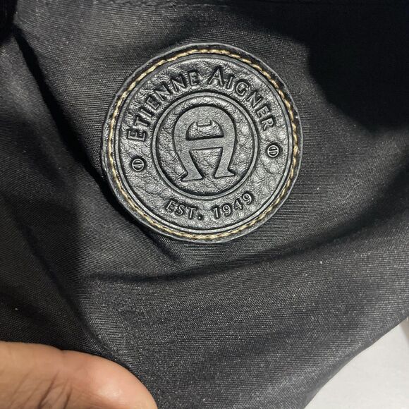 ETIENNE AIGNER Handbag: Brown Canvas Signature Logo Collection - Picture 14 of 16